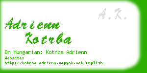 adrienn kotrba business card